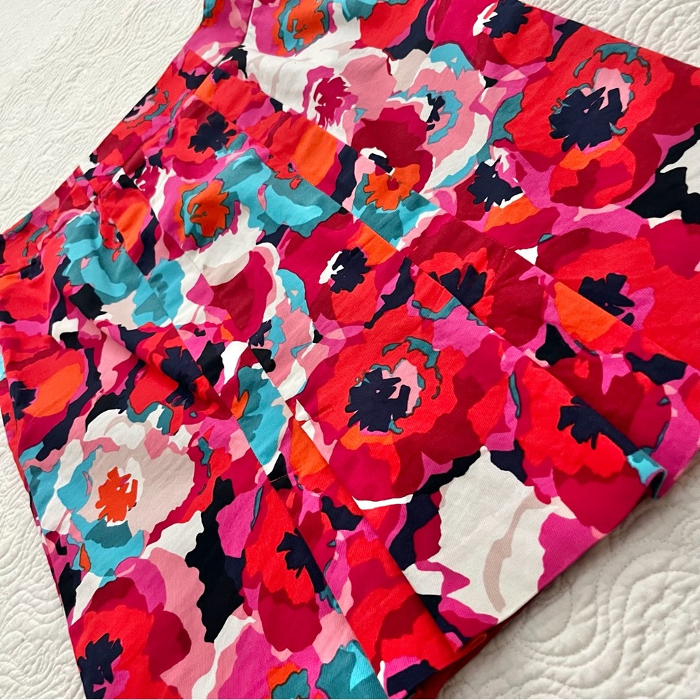 Rafaella Skirt Size 10 Midi Straight Colorful Floral and Belle Amie Shirt PM - Picture 5 of 16